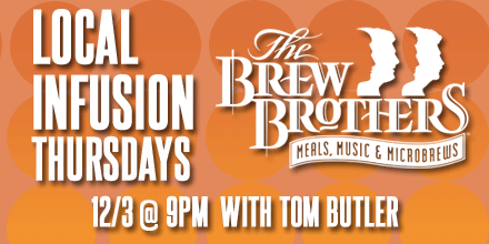 CD929fm's tweet photo. Head to Brew Brothers at @sciotodowns 12/3 for #LocalInfusion w/ @IhateTomButler & @feddupband! #RockLocal https://t.co/Y2WkwDjjB6