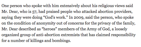 How would the media be describing this guy if he were Muslim? It rhymes with shmerrorist.  #PPShooting