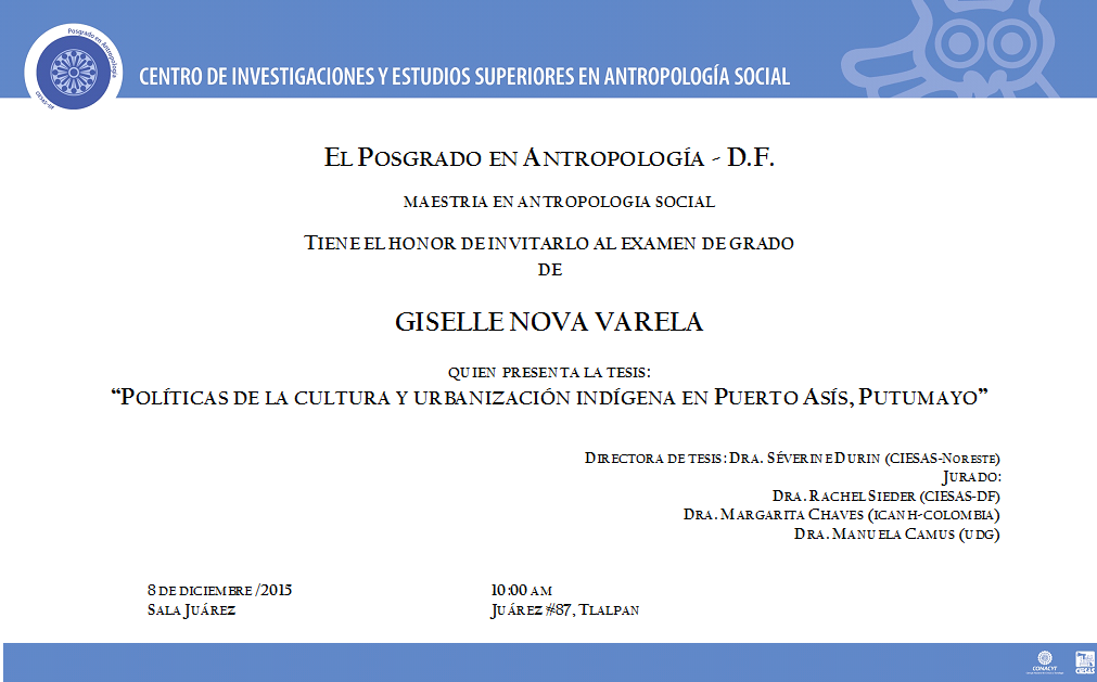 MaestriaAS's tweet photo. invitación a examen de Maestría en CIESAS-DF https://t.co/zlWjiEbv7N
