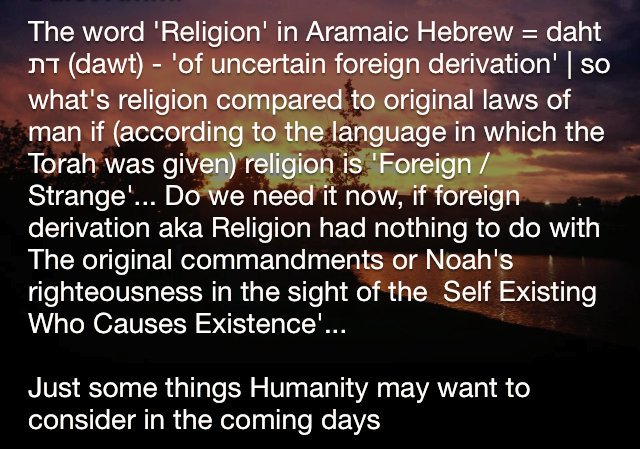 A little something to think about if you are 'Religious' | #Religion 

#LanguageIsKey