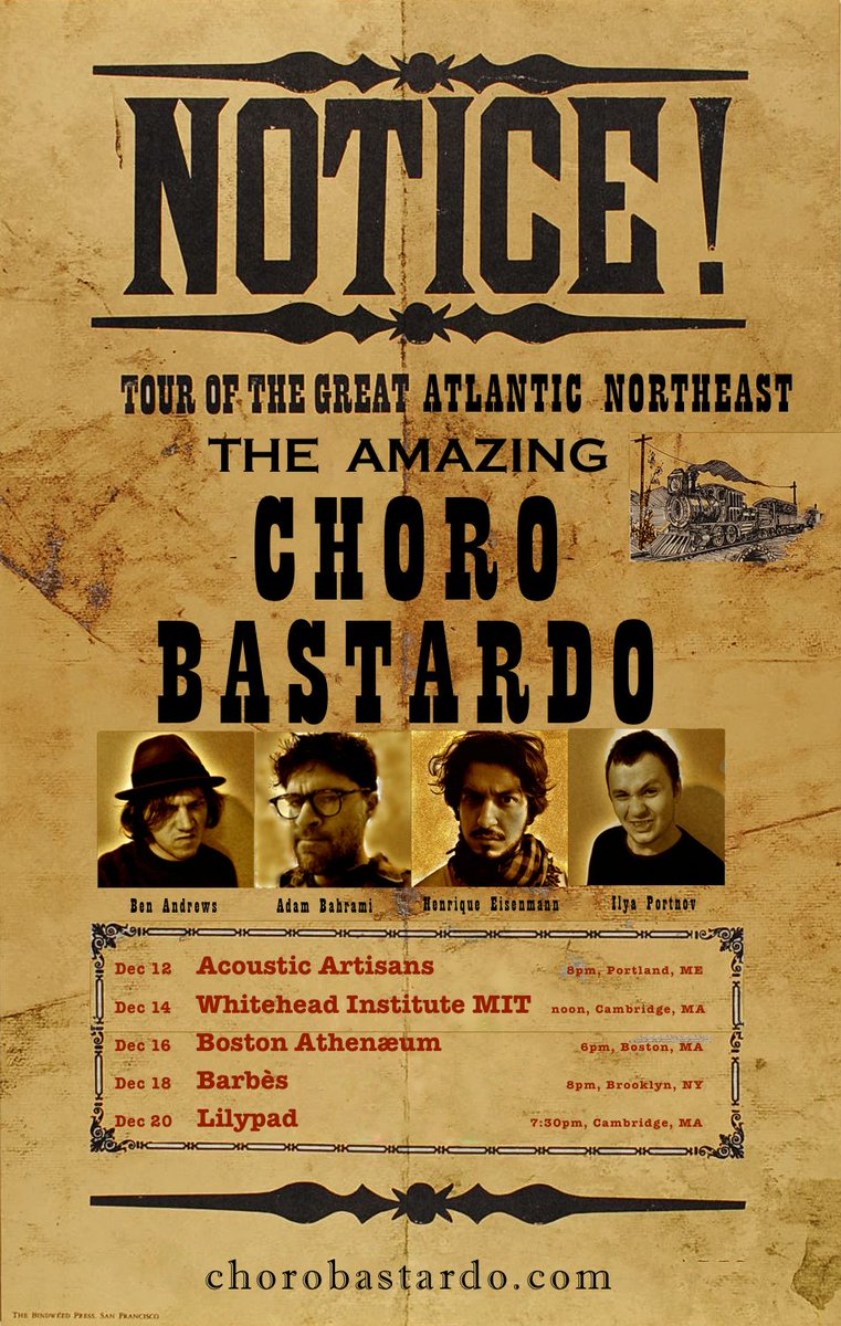 Our East Coast tour starts in a week!