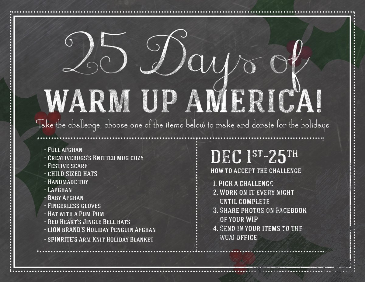 Join the 25 days of WUA! Challenge by adding one of these to your Christmas gift list!