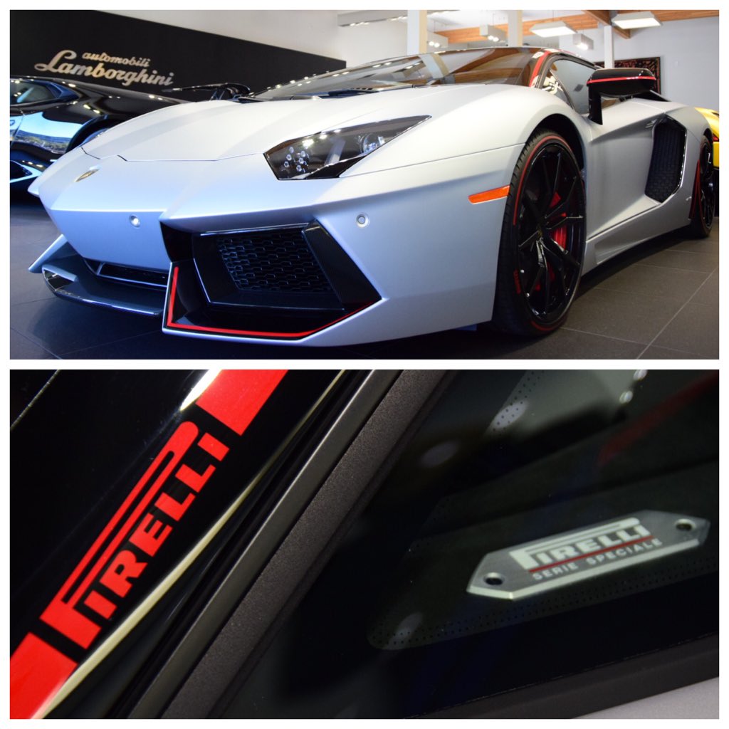 A showroom staple: The 2016 #Lamborghini #Aventador Roadster - <a href="/pirelli/">Pirelli</a> 'Serie Speciale' in Grigio Adamas