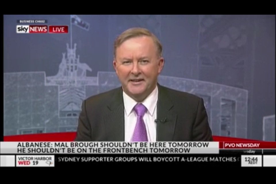 pepeMcGee's tweet photo. The awesome @AlboMP was just on Sky News calling for Mal Brough to resign #BroughJustice #ashbygate #auspol https://t.co/wI0uuLB3Pc