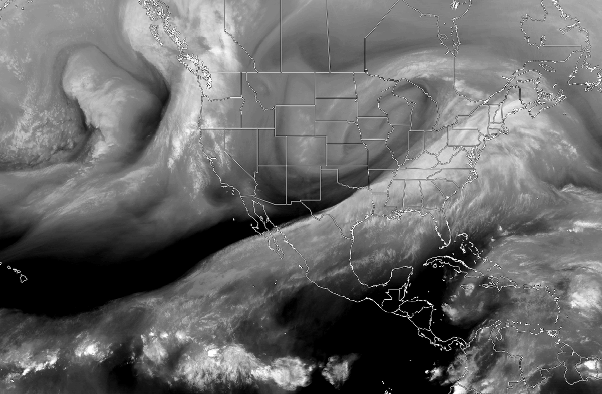 This system is truly enormous and encompassing, spanning nearly 6,000mi from south of Hawaii to Nova Scotia.