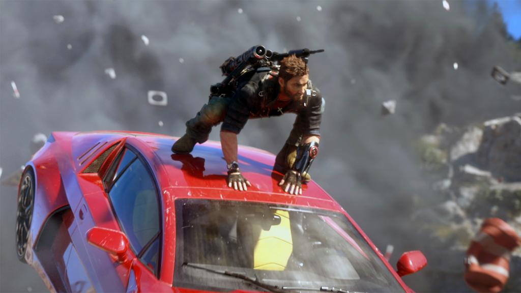 Xbox's tweet image. It wouldn't be a #JustCause launch without some fireworks: xbx.lv/1l6niDE #JustCause3 [M]