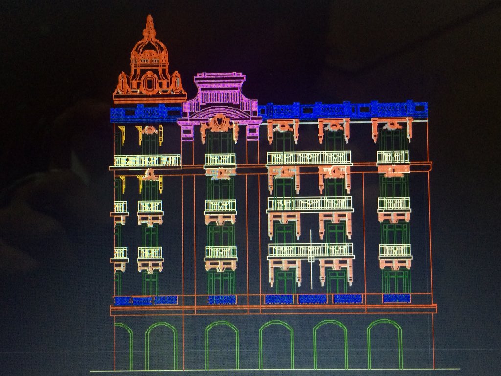 MohamedNe3na3y's tweet image. احلي عمارة في شارع طلعت حرب 💪🏻#submission #prefinal #autocad