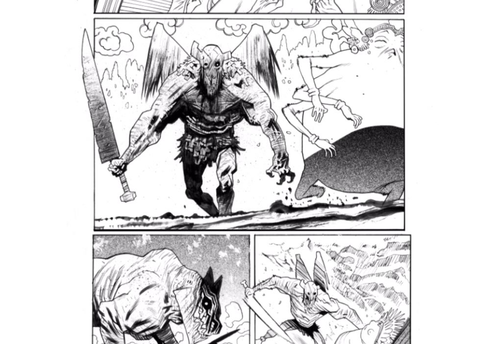 Some inks from Rumble #9. Y'all read it right? 