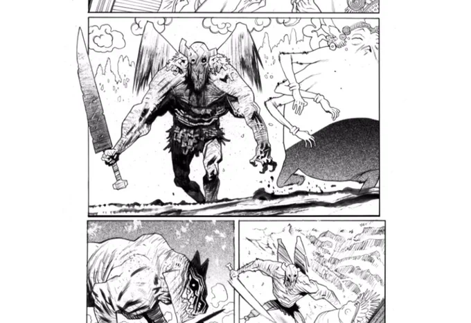 Some inks from Rumble #9. Y'all read it right? 