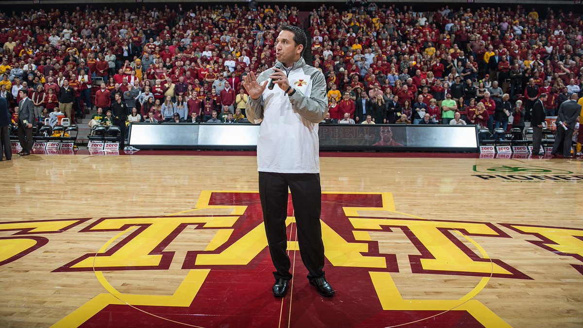 Coach Campbell got his first glimpse of #HiltonMagic tonight. #CyclONEnation