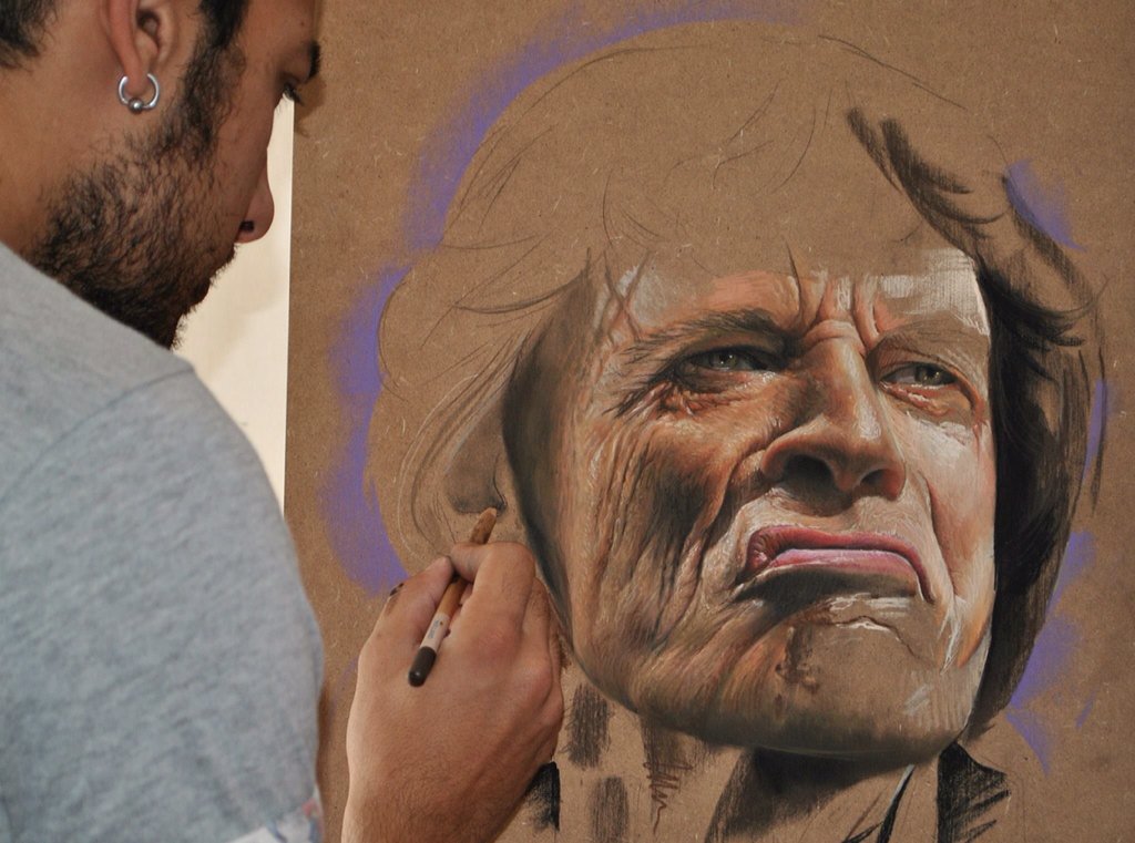 Pol_tattoo's tweet photo. JAGGER <3 

Proceso: pastel sobre tabla. https://t.co/wmmsNaooX1