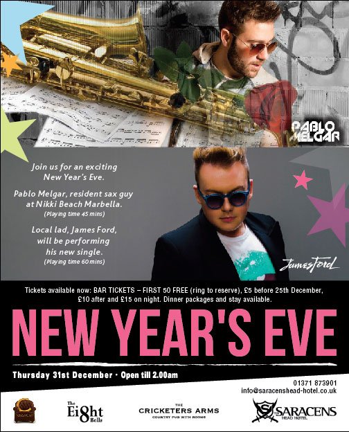 The Cricketers Arms (@cricketersarms_) on Twitter photo #NYE #Essex #suffolk #Dunmow #SaffronWaldon <a href="/swtic/">Saffron Walden TIC</a> <a href="/LoveLavenham/">What's On In Lavenham</a> <a href="/jamesfordonline/">JAMES FORD</a> is touring all <a href="/CozyPubs/">Cozy Pubs</a> #2016 #NYE #Essex #suffolk #Dunmow #SaffronWaldon <a href="/swtic/">Saffron Walden TIC</a> <a href="/LoveLavenham/">What's On In Lavenham</a> <a href="/jamesfordonline/">JAMES FORD</a> is touring all <a href="/CozyPubs/">Cozy Pubs</a> #2016