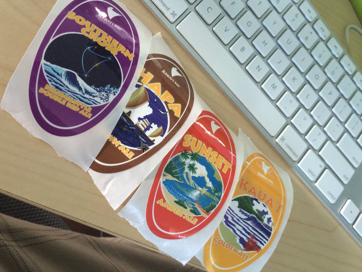 HawaiiNuiBrew's tweet photo. @stickergiant @mehanabrew they look awesome! Cheers! 🍻🍻🍻 https://t.co/XqAUr6Mzdi