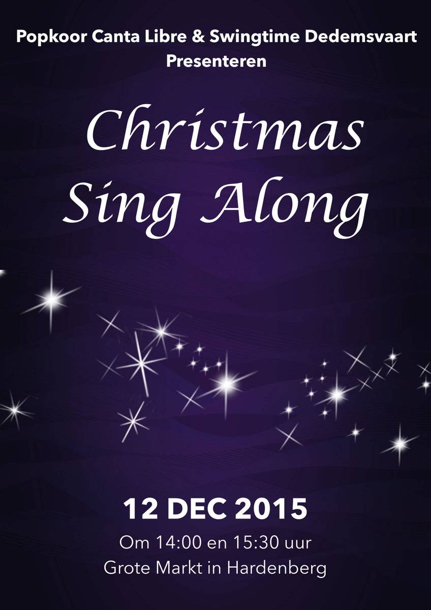 Je kunt alvast in de stemming komen