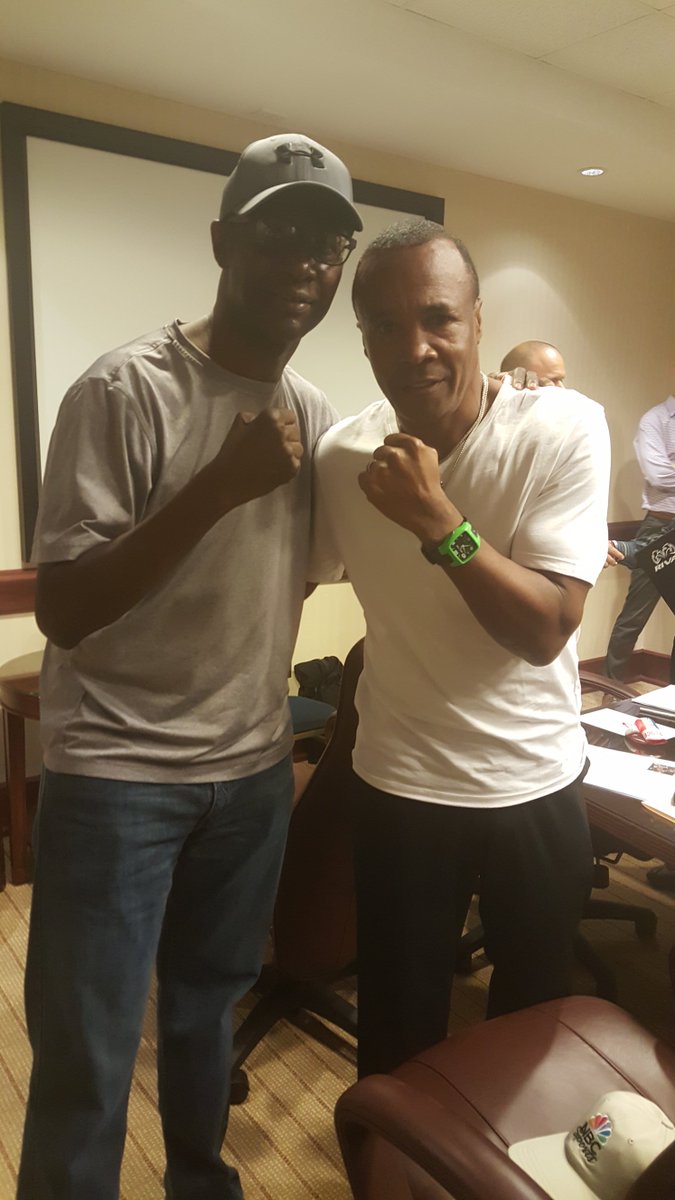 Hanging with the former world champ, Mark Breland! #SugarRayLeonard #Boxing