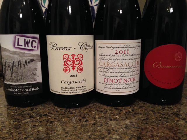 Bolognese and pasta along with 2011 wines from Sta. Rita Hills' <a href="/Cargasacchi/">Peter Cargasacchi</a> Vineyard. . <a href="/BrewerClifton/">Brewer-Clifton</a> <a href="/LoringWine/">Loring Wine Company</a>