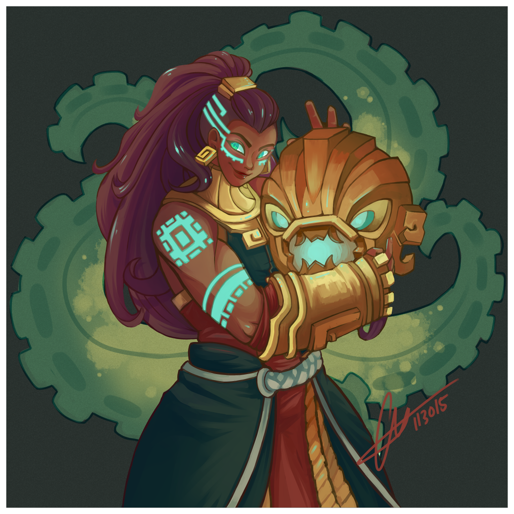 Illaoi community creations! http://riot.com/21sPZv0 Fan art by @crystalmew.