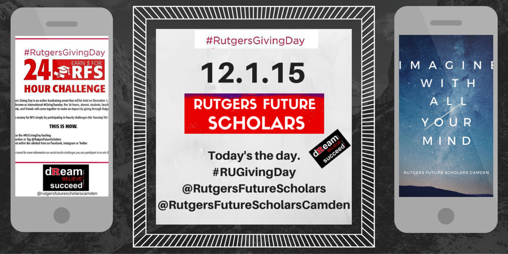 rfscamden's tweet photo. We Support @RutgersU and @FutureScholars this #RUGivingDay #rfsdreams dReam.Believe.Succeed. #rfscamden https://t.co/hVtYgQi6UC