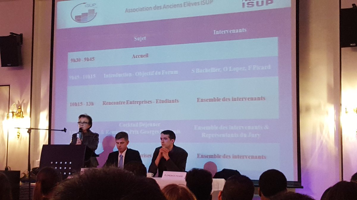 Salon de l'isupien encore une réussite cette année! Merci à <a href="/aae_ISUP/">aae_ISUP</a> et aux entreprises partenaires # ISUP #emploi