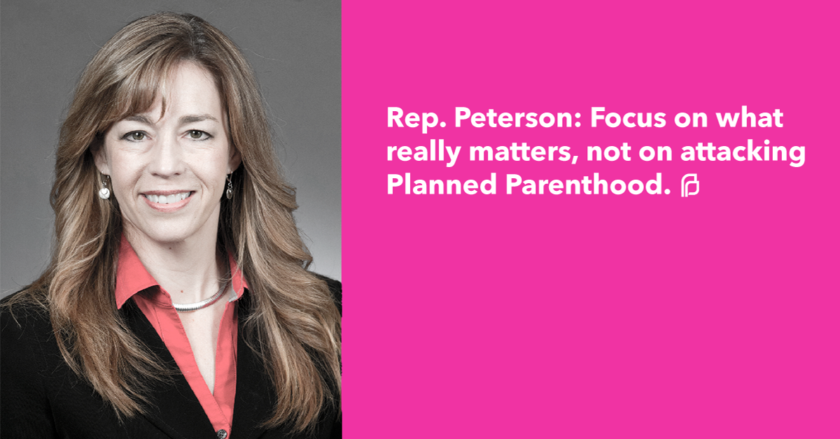 WhenWeAll's tweet photo. Tell Rep. Peterson loud and clear that you stand with #PlannedParenthood https://t.co/BxRvAraOrY https://t.co/VqanG1N3he
