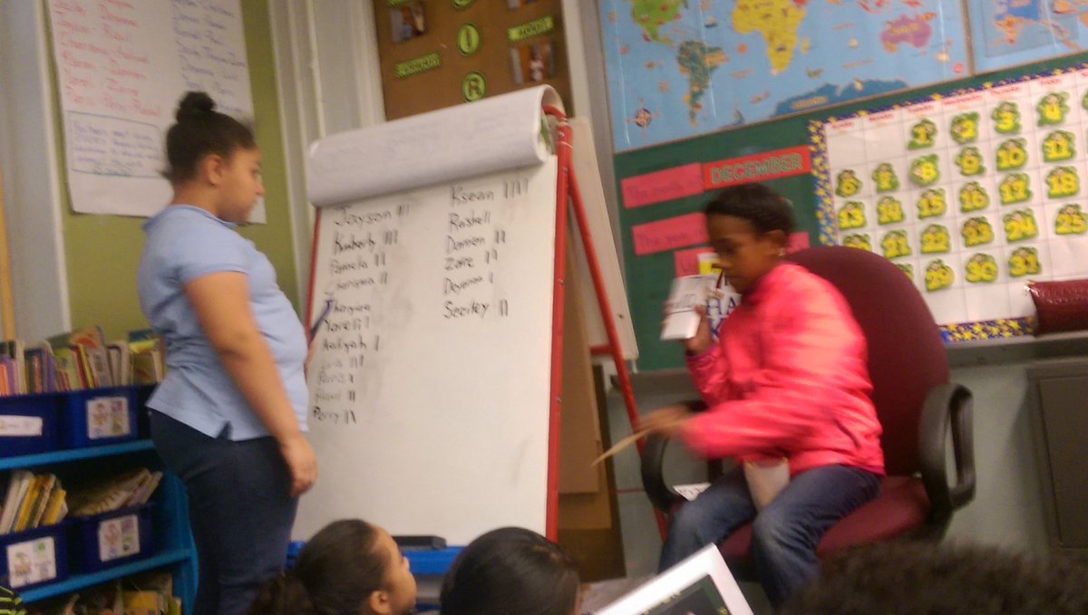 mrs_hardt's tweet photo. Paris and Thaiyina leading the Multiplication Fact Flash Card game #ps1xhhp #ps1x3rd https://t.co/U5c3BbOEH9