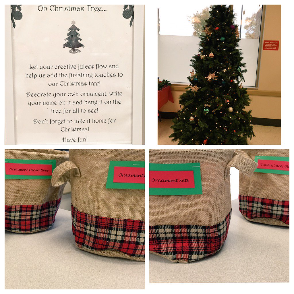 Our AMAZING team members are decorating ornaments this month for our Christmas Tree 🎄❤️ #FFF #BestTeamEver