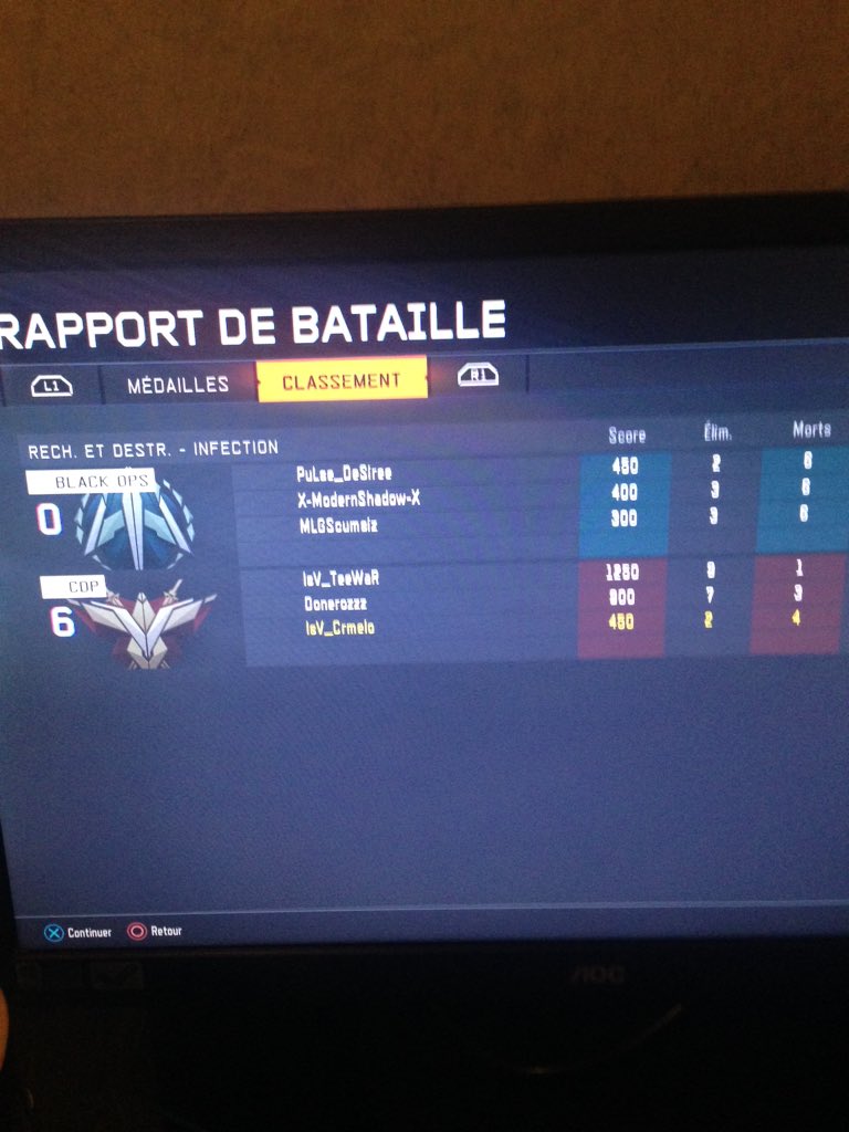CrmeloFR's tweet photo. Victoire 2-1 en GB SnD 3v3 avec un 6-0 sur la co adverse @SF_Donerozz @IsV_TeeWaR @Honoria_COD @InsoVia_eSport https://t.co/thqze6A3JK