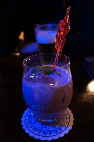 Underground_33's tweet image. French Underground. 1oz. Underground, .5oz. Creme De Cassis, 2 oz. milk, serve over ice. ow.ly/VkCsA