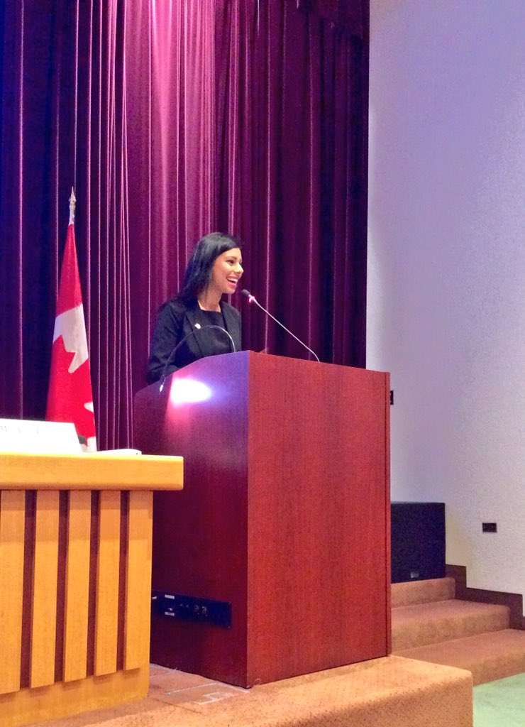 rubysahotalib's tweet photo. Delighted to give a speech on 🇨🇦 diversity to 130+ foreign dignitaries #StrengthThroughDiversity #DFATD https://t.co/EwzYdPmwlz