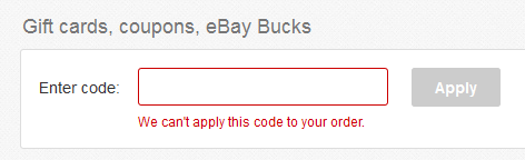 HohepaPatariki's tweet photo. The #Worst! @ebay #GiftCard ..Most of the time it can't apply to order, and I can't use the gc w/ least amount first https://t.co/dQiHOFefKg
