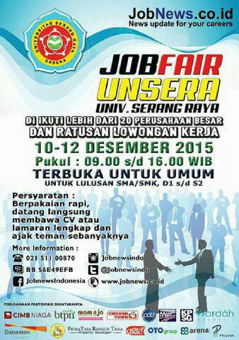 Yuk ikuti job fairnya 😊