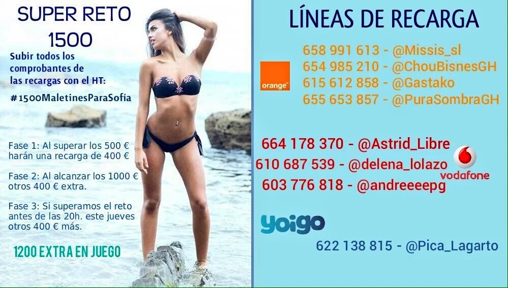 kamiavgero's tweet photo. Ya podeis ir recargando para hacer BoteSofista. Cuelga el comprobante a #1500MaletinesParaSofia https://t.co/pn2rbrnpcW