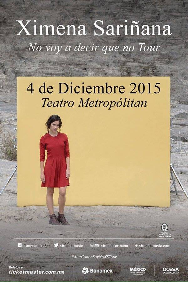 CinemaTempo's tweet photo. ¡Te regalamos dos pases dobles para ver a @ximenamusic en el @TMetropolitanMx! ¿Qué hay que hacer? Ir dando RT. https://t.co/A8JuX8ZzI8