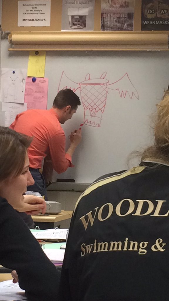 amandalynn320's tweet photo. This is what we spend our English class doing. #savagewheels #savagehoops @jordantheroux @megsirowich https://t.co/pwYJj5dzDK