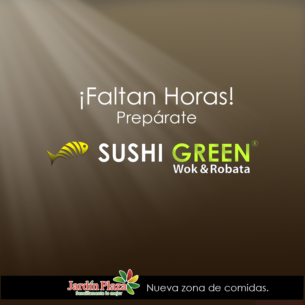 SushiGreenCo's tweet photo. ¡La vida tendrá un sabor especial! Horas para que llegue lo más esperado en Jardín Plaza Local R 24. https://t.co/5XOu7Sahc0