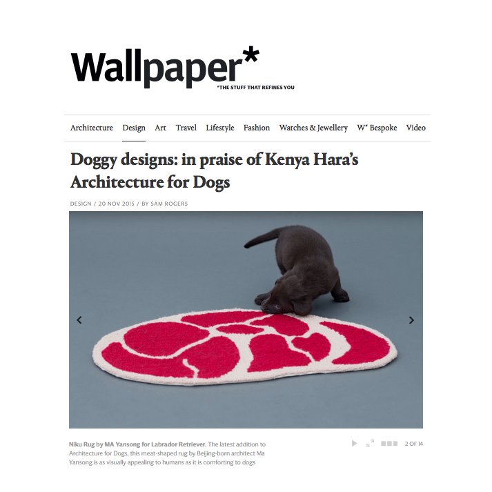 ArchForDogs's tweet image. Featured again on @wallpapermag . Check out the article at wallpaper.com/design/in-prai… #architecturefordogs