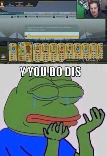 McDonaldsMcCafe's tweet photo. When Zwe is discarding loads of good players in his pack openings... https://t.co/IufhUx0AkM