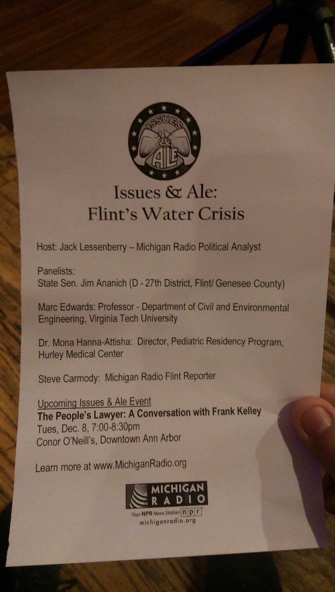 flintwaterstudy's tweet image. Some pictures from today's #IssuesAndAle courtesy @anuragmantha feat. @jimananich Dr. Edwards @MonaHannaA @scarmody