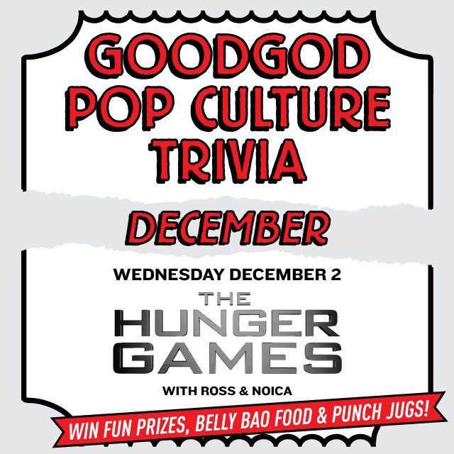 TONIGHT! The games begin at 8pm sharp! May the odds be ever in your favour. #HungerGames #Trivia