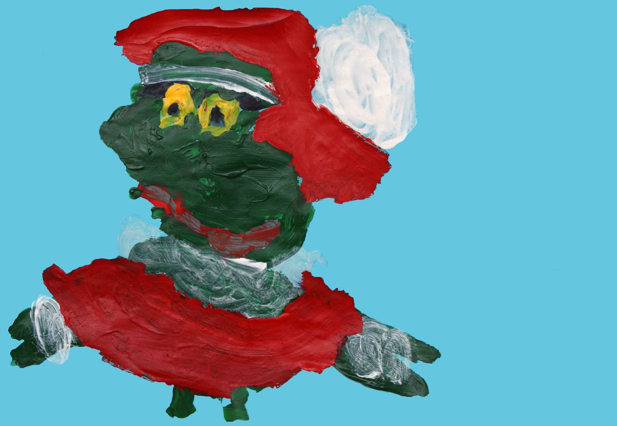 'The Christmas Grinch,' by artist Cameron Dermer... one of our Christmas card designs (: