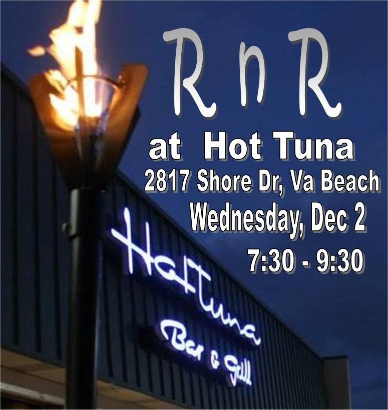 RnR_Duo's tweet photo. Come get your #RnR at #HotTuna #VirginiaBeach. Great food, liquid refreshment, tunes by @RnR_Duo &amp; a great time! https://t.co/5APWdo6fsR
