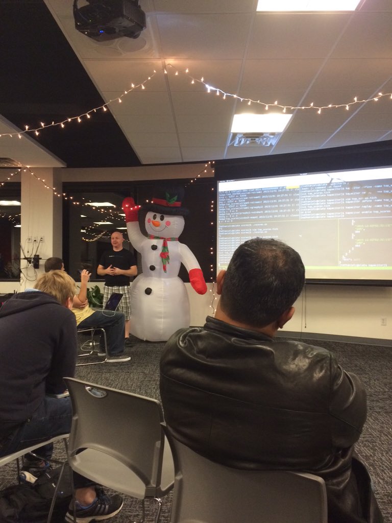 utahgophers's tweet photo. . @nathanielvcook is killing it talking about his new Kapacitor product https://t.co/K0DpHuaOq9 https://t.co/F51wFZTo6P