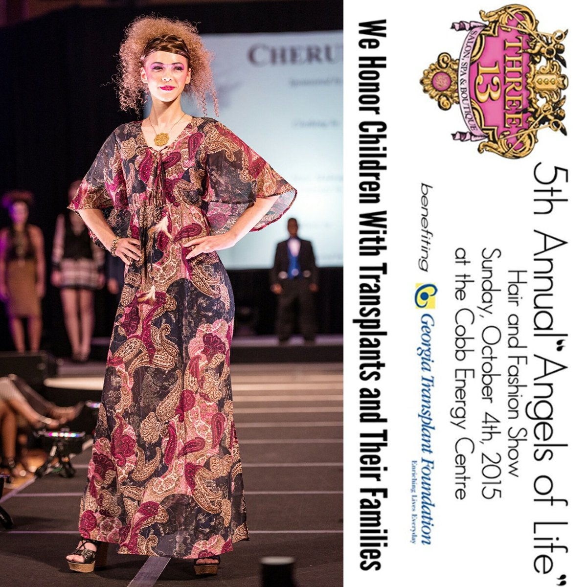 5tefanie's tweet photo. I found another picture from this amazing event! #angelsoflife #three13salon #clickmodelsatl #model #runway https://t.co/Llvlo62Tco