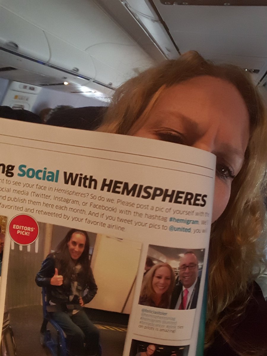 feliciastoler's tweet photo. #hemigram @United So EXCITED 2 c my photo in  December #hemispheres magazine. I was en route to @eatright #FNCE2015 https://t.co/dAoylzGcDm