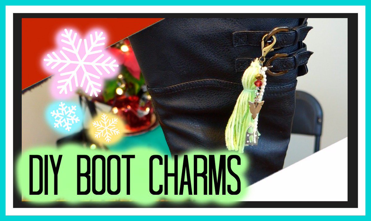 CraftyExplosion's tweet photo. NEW DIY Boot Charm tutorial! : ) #DIYDECEMBER #diyfashion #winteraccessories #bootcharms https://t.co/YsMka8D0RR https://t.co/C8XJ5JW23D