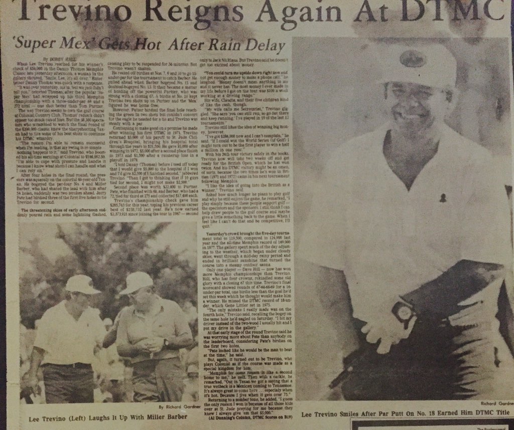 Don\t wanna forget to say Happy Birthday to a 3-time champion, Lee Trevino! 