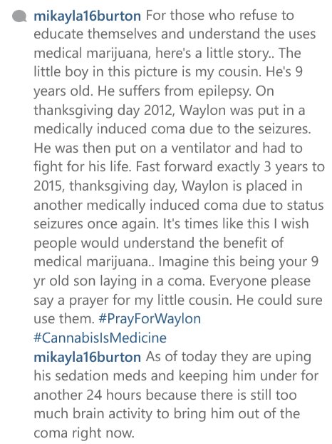 mgilliland_21's tweet photo. #PrayForWaylon #CannabisIsMedicine https://t.co/wRd82XBYn9