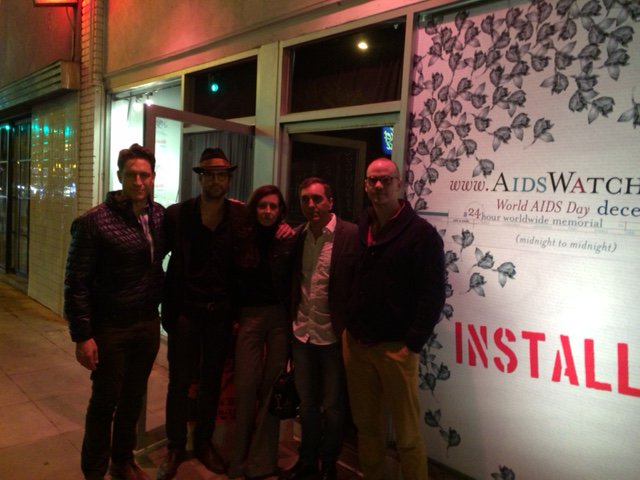 AIDSWatch2015's tweet image. #QAF 7992 Santa Monica Blvd. #WorldAIDSDay @AIDSinSTALLED until midnight. Thanks for coming by