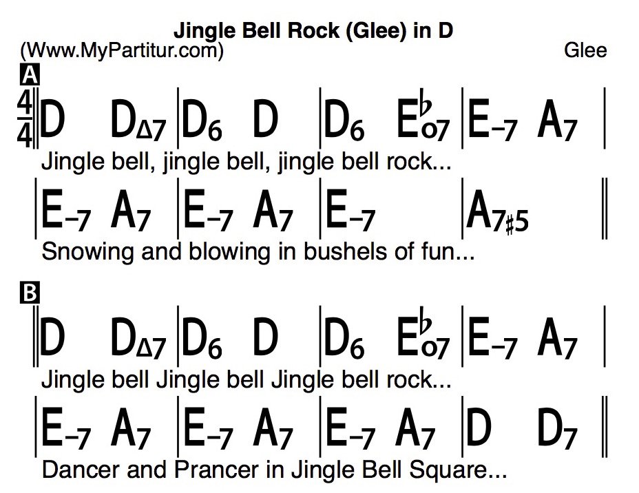 Jingle bell rock chords