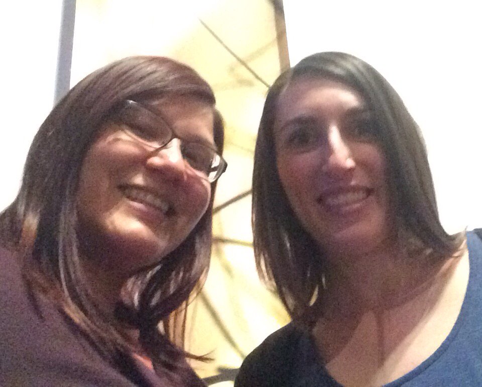 SMCSac's tweet photo. And continuing the #SMCSacChatSelfie tradition, good night from @ScribbyKitty &amp; @AprilmsJohnson. #smcsacchat https://t.co/xZaLKxyowo